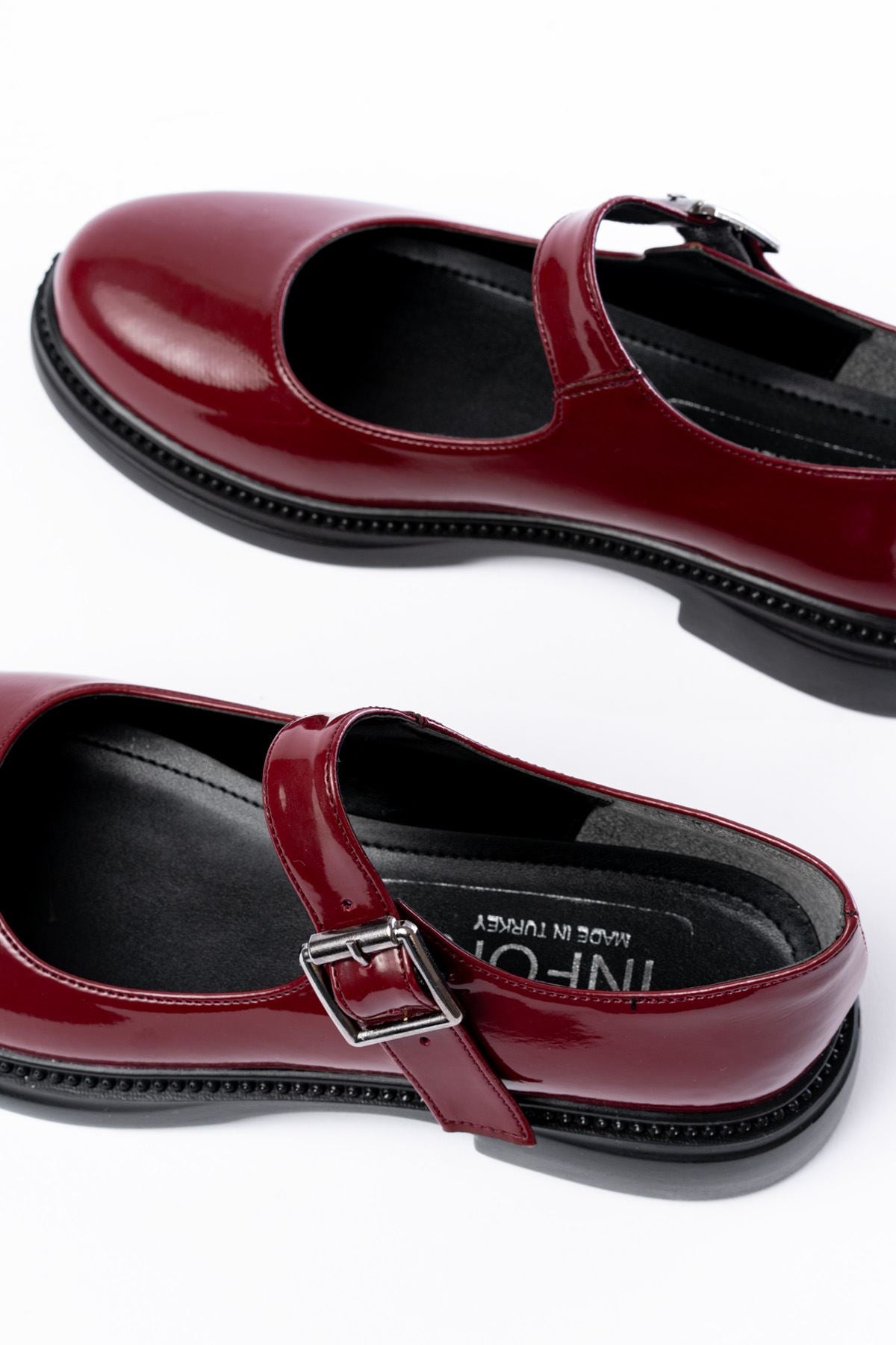 YSN-4444 Bordo Rugan Günlük Bayan Ayakkabı