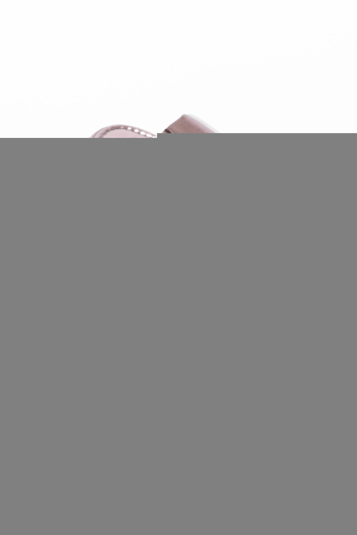 861-1011 Rose Cam Kırığı Geniş Bantlı Dolgu Kadın Terlik