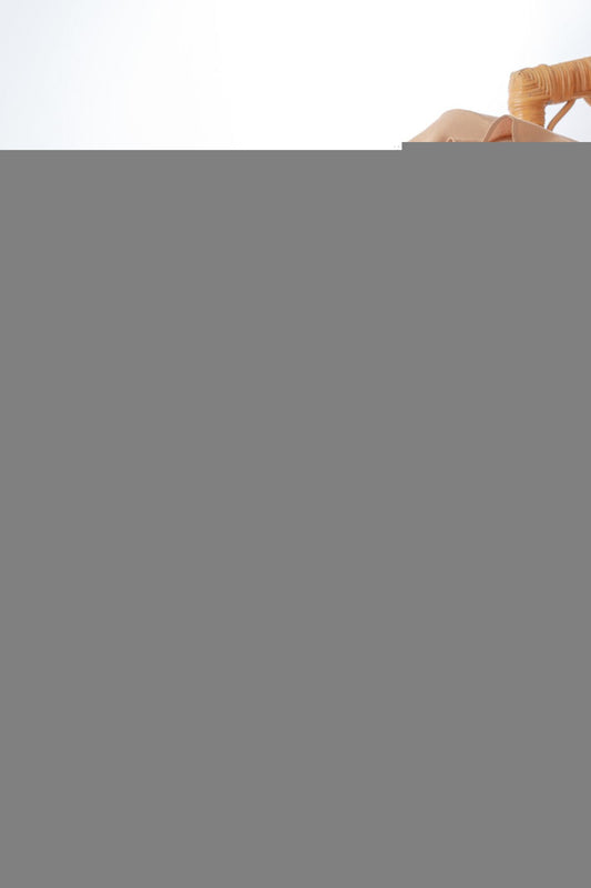 1001-1105 Bej Gümüş Taşlı Günlük Kadın Sandalet