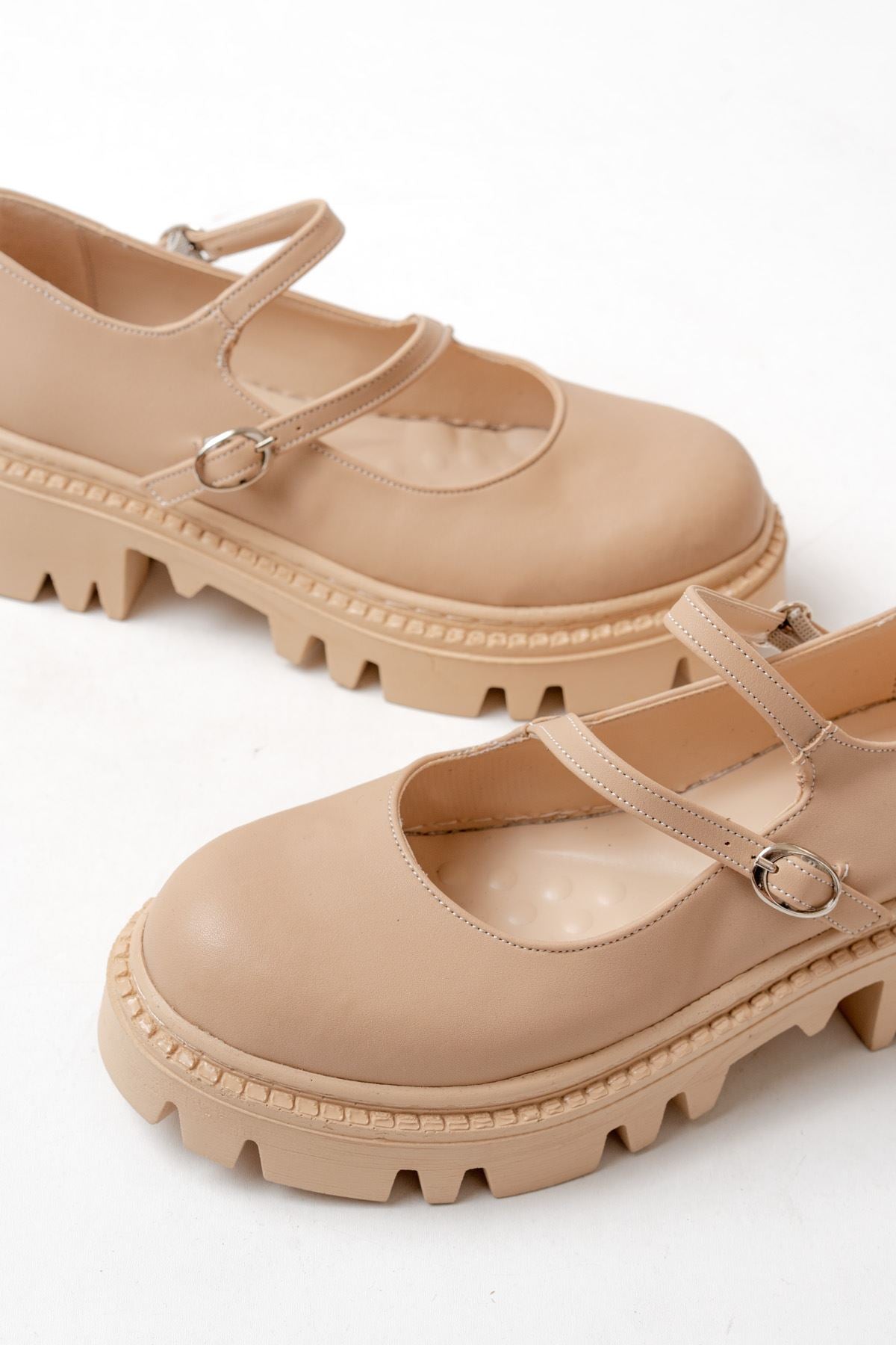 868-756 Nut Günlük Yüksek Tabanlı Loafer Ayakkabı