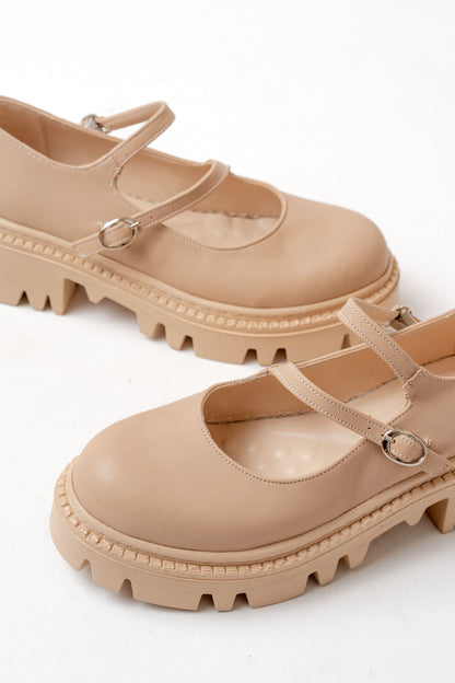868-756 Nut Günlük Yüksek Tabanlı Loafer Ayakkabı